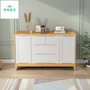 Nordic Style <b>Storage</b> <b>Cabinet</b> Chest Of Drawers Solid Wood Bedroom Living Room Large Capacity Drawer Dresser - Product Image 1