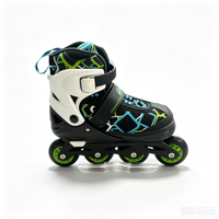 Chaussures de roller en ligne d'extérieur intéressantes avec 4 roues en PU, conçues pour une protection intégrale et une sécurité accrue lors de la patinage