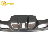 Difusor de Parachoques Trasero de Fibra de Carbono Real para Jaguar XE Sedán de 4 Puertas 2015-2017, Nuevo Estilo B C