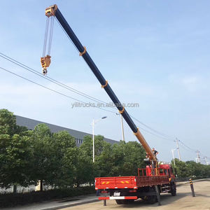 HOWO 6x4 8T 10T משאית רכוב מנוף עם משליך תיבת 10T טלסקופי ום מנוף ישר מנוף משאית מוצרים לבנים עץ משאית - Product Image 5