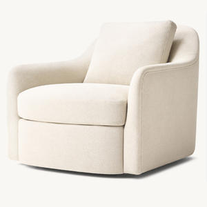 Rhoohill, silla decorativa de estilo americano de lujo, muebles de sala de estar, sofá, silla de salón giratoria de madera, sillón con marco de madera maciza - Product Image 1