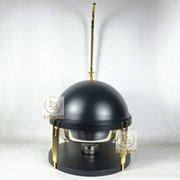 Nieuwe design luxe 10L zwarte roestvrijstalen chafing dish met hangende deksel voor hotelbuffet, bruiloft, catering en voedselverwarming