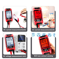 9999 comptes True RMS multimètre numérique capacité électrique automatique résistance mètre Transistor testeurs intelligents résistance à la température