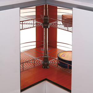 Gabinetes de cocina TKK de 2 niveles, funcionales de 270 grados para esquina mágica, cajón de alambre de doble capa, almacenamiento giratorio <span class=keywords><strong>Lazy</strong></span> <span class=keywords><strong>Susan</strong></span> Blind - Product Image 4