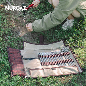 Bolsa para clavijas de tienda de campaña NURGAZ con clavos para tierra de 20cm, 30cm, 40cm, tela Oxford, almacenamiento para exteriores, para tiendas de campaña y lonas - Product Image 1