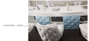 Station de manucure professionnelle, professionnelle classique, diamant, ouvert, salon de manucure - Product Image 5