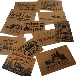 PVC Coir Mat rulo firma kalın 1.5 CM 1.8 CM dışında PVC Coir paspas kapı paspasları - Product Image 1