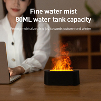 Humidificateur d'air à effet flamme ultrasonique, lampe de nuit sans fil, diffuseur d'huiles essentielles, aromathérapie, hôtels, salons