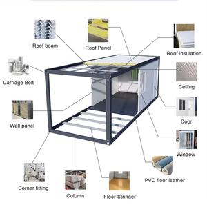 Maisons conteneurs modulaires préfabriquées portables WinFair <span class=keywords><strong>Maroc</strong></span> à faible coût, modernes, mobiles et démontables, maison à 2 étages préfabriquée de 20 pieds - Product Image 4
