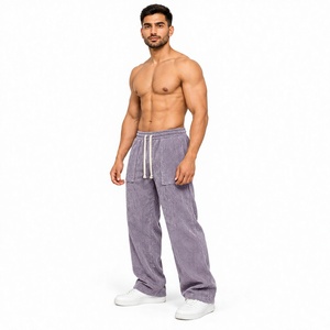 Pantalon de jogging moderne coupe ample pour homme, mélange coton polyester 360 GSM, léger, décontracté, streetwear, survêtement, entraînement sportif, OEM - Product Image 1