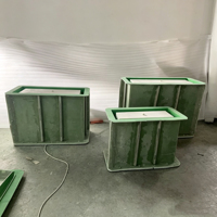 Moule à plantoir en béton à double couche en fibre de verre, moule à pot de fleurs en plastique pour béton