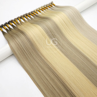 UGlamour Qualité supérieure Vente en gros Anneau Nano personnalisé Extensions de cheveux humains à double tirage