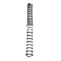 Bracelet en acier inoxydable à 3 maillons effet miroir, bracelet de montre en métal réglable, bracelet de remplacement universel pour montre intelligente analogique