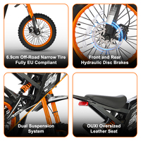Bicicleta Eléctrica OUXI Dirt Fatbike con Envío Directo desde Almacén en EE. UU. y la UE, Bicicleta Eléctrica con Llantas Gruesas, E-Bike GT16