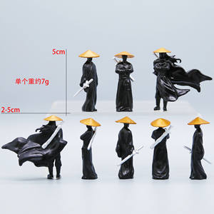 <span class=keywords><strong>Figurine</strong></span> d'action Wuxia Swordsman avec cape et chapeau en bambou-<span class=keywords><strong>Figurine</strong></span> de héros d'arts martiaux chinois jouet pour affichage, collection, cadeaux - Product Image 4