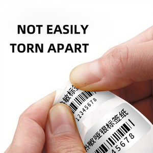 Tùy chỉnh 4x6inch trực tiếp in nhiệt tổng hợp nhãn giấy Matte bạc dính cho giao thông vận tải bao bì - Product Image 3