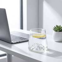 Verre à mousse en verre borosilicaté de haute qualité, modèle Iceberg, tasse volcanique, verre à eau transparent pour la maison, couleur électroplaquée, commande directe
