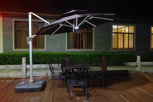Sombrilla de luz solar LED moderna para exteriores, sombrilla <span class=keywords><strong>romana</strong></span> de 3m de radio, muebles de sombreado de jardín nuevos para <span class=keywords><strong>Villa</strong></span>, <span class=keywords><strong>playa</strong></span>, Hotel, parque, patio - Product Image 6