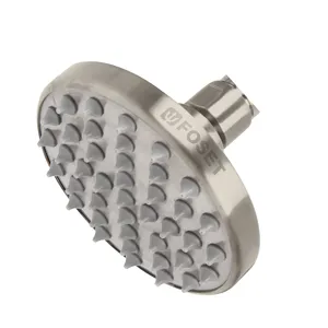 Master con 4 unità soffione doccia satinata 4 'piatto rotondo, senza braccio, elemento Foset - Product Image 1