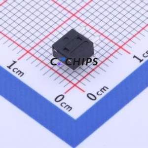 TC-1109DE-B-C Tactile Switch Through hole Component (THT) Switch Single Pole Single Throw Round Button 1.6N Right Angle Insert - Product Image 2