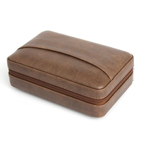 Estuche de Viaje Portátil de Cuero PU para Cigarros, Set de Regalo de Accesorios de Lujo para Cigarros, Venta al por Mayor de Fábrica