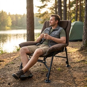 Chaises pliantes ergonomiques personnalisées, épaisses, confortables, réglables <span class=keywords><strong>en</strong></span> hauteur, portables, pour l'extérieur, le camping, le jardin, la plage, la pêche - Product Image 5
