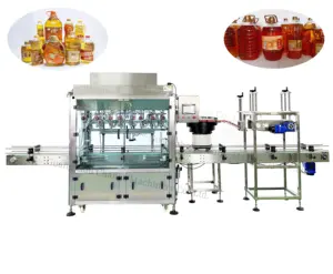 Mesin pengisi minyak makanan kedelai dapat dimakan otomatis penuh harga pabrik