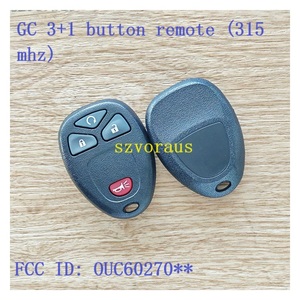 Szvoraus Xe Phím GMC 3 + 1 Nút Xe Từ Xa Chìa Khóa Xe Bộ Chìa Khóa Xe (315 Mhz) FCC ID: ouc60270 ** Phụ Kiện - Product Image 5
