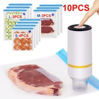 Scelleuse sous vide électrique portative sans fil, mini, faible bruit, pour aliments domestiques, chargement USB rapide, tailles grande/moyenne/petite, en plastique