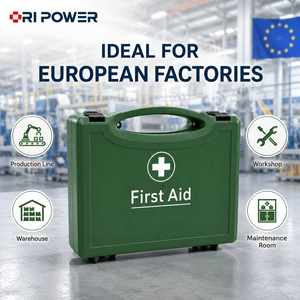 ORIPOWER Trousse de premiers <span class=keywords><strong>secours</strong></span> portable en plastique rigide <span class=keywords><strong>vide</strong></span>, boîte de rangement médical pour le bureau, l'atelier, les situations d'urgence - Product Image 2