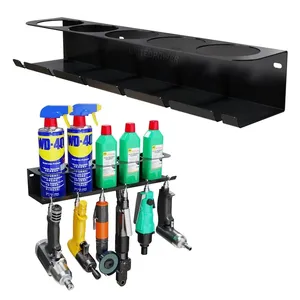 Porte-outils pneumatique porte-aérosols Combo mural support de pulvérisation porte-bouteilles organisateur d'outils à Air pour Garage et atelier