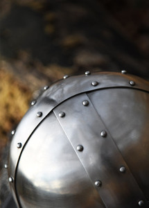 14th Century <b>Banded</b> Kettle <b>Hat</b> Handmade Steel Helmet with Genuine Leather Liner Medieval Armour Historical Style Decorative Head - Product Image 2