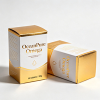 Boîte en papier d'emballage personnalisée pour bouteille de complément nutritionnel
