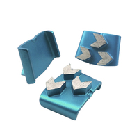 Diamant métallique EZ Change personnalisable avec segments à double flèche pour sol en béton