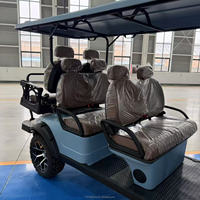 Golf Cart Elettrico a 6 Posti 4+2 Tre File, Buggy da Golf 72V al Litio, Motore 4KW, Velocità Regolabile, Controller Curtis