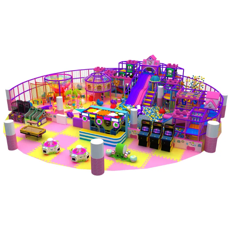 Tema personalizado comercial Crianças Equipamento De Entretenimento Soft Play Area Define Playroom Indoor Theme Playground Para Crianças