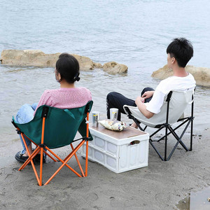 Sedie Pieghevoli da Esterno, Sgabelli Portatili da Campo, Sedie da Spiaggia, Sedie da Campeggio Leggere con Telaio in Acciaio <span class=keywords><strong>e</strong></span> Tessuto Oxford, Design Moderno - Product Image 3