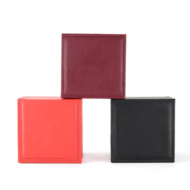 Stock Square High-quality Recycled Materials Water Resistant Watch Box Accessories Jewelry Storage Box