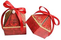Boîte à bonbons de mariage petite et élégante, en papier vert fait main, pour emballage cadeau, boîtes à chocolat, vente chaude