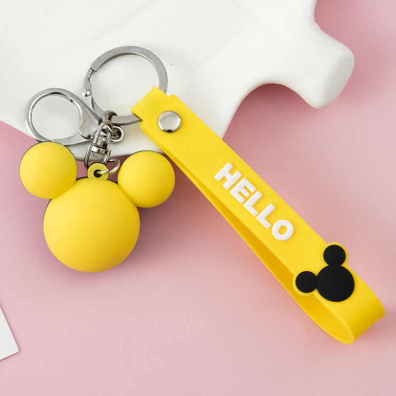 หัวมิกกี้สีเหลือง + เชือกสีเหลือง