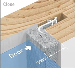 Hot thị trường Mỹ kerf gắn dải thời tiết cho cửa gỗ khung jamb thời tiết con dấu Dải weatherstrip - Product Image 6