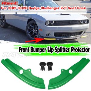 Pair Front Bumper <b>Splitter</b> Protector <b>Lip</b> Spoiler Diffuser Guard Cover Fit for Dodge Challenger R/T Scat Pack 2015-2022 - Product Image 1