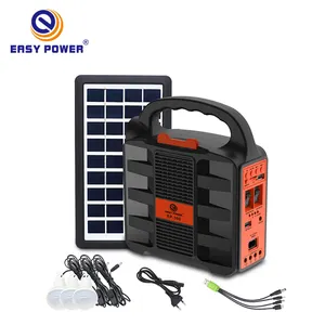 EP-396 mini sistema solar doméstico de luz de ahorro de energía recargable DC sistema de generador de energía para el hogar Kit