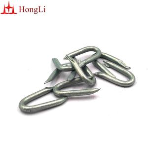Clavos de alambre galvanizado con púas de acero tipo U de vástago liso con diamante para construcción de cercas, 1 1/2, de Hongli Industry - Product Image 4