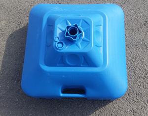 Bãi biển Ngoài trời Ô cơ sở vuông nước đầy, bãi biển nhỏ ô cơ sở đứng trọng lượng nhựa Đồ Gỗ Ngoài Trời HDPE + thép - Product Image 2