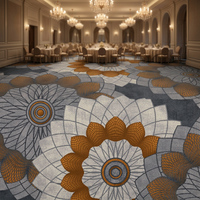 Tapis Axminster de style persan à poils longs, tissé à la machine, de luxe moderne, à motifs floraux, pour hôtel, salon, couloir et salle de banquet