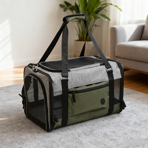 Yumuşak evcil hayvan taşıma çantası küçük köpekler kediler için havayolu onaylı seyahat çantası yan cepler hava akış Mesh eğlence tarzı yavru taşıyıcılar - Product Image 1