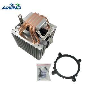 Lớn kép tháp làm mát 8 coper nhiệt ống tùy chỉnh đồng heatpipe Tản Nhiệt Máy Tính Xách Tay thẳng đứng lỏng CPU Cooler - Product Image 2
