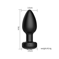 Plug anal télécommandé en silicone avec 10 fréquences de vibration, sûr, étanche, jouet sexuel SM pour femmes, pour couples