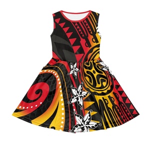 Wholesale Baby Girl Hawaiian Dress Soft Cotton Satin Leaf Print |  Alibaba.com